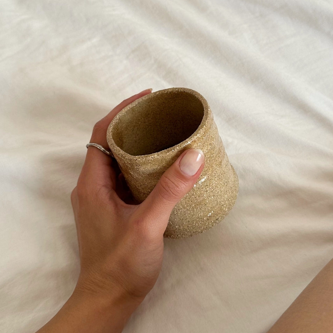 Sandy brown mug