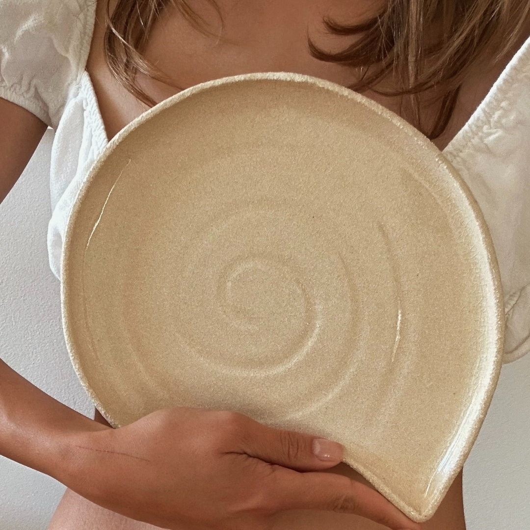 Sandy spiral plate