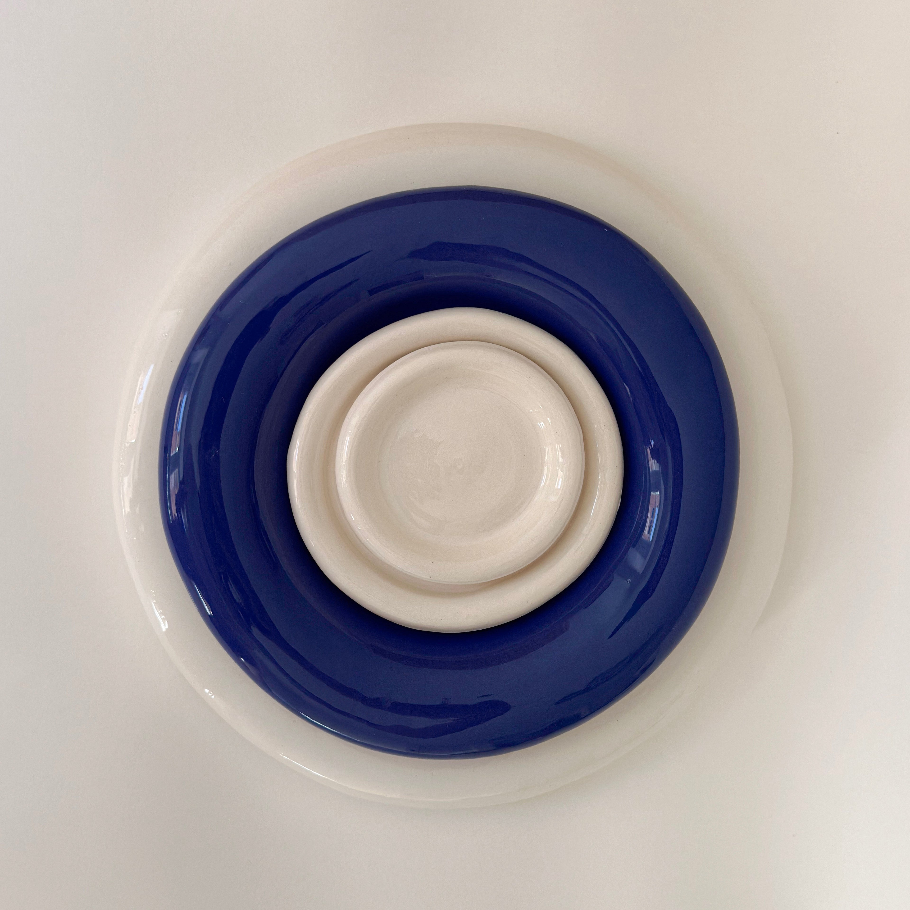 Low Plate Deep Ocean Blue