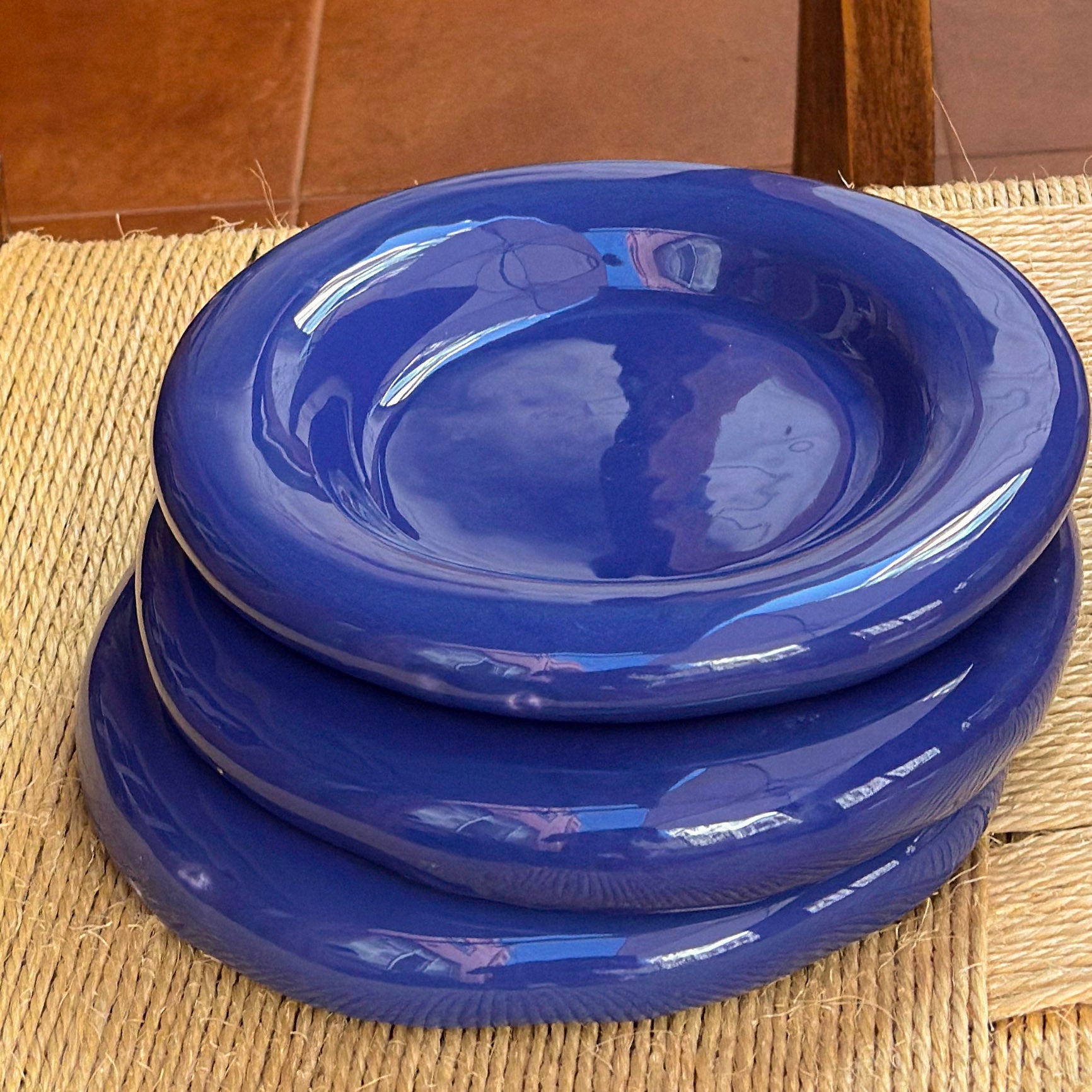 Low Plate Deep Ocean Blue